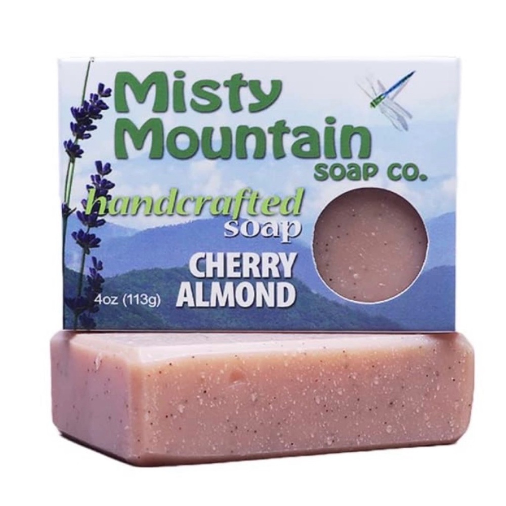 Cherry Almond Handcrafted Soap Misty Mountain 4oz